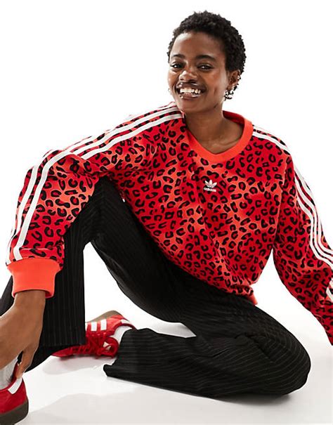 adidas leopard luxe sweatshirt.